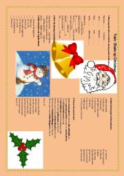 English Worksheet: Christmas listening activity - Train - Shake up Christmas