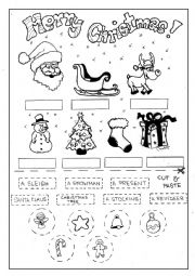 English Worksheet: Merry Christmas