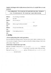 English Worksheet: 7th form Exam Review