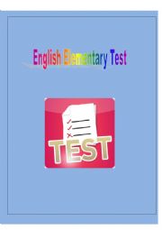 English Elementary Test
