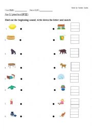 Aa-Ll phonics and writing practice