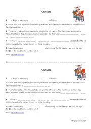 English Worksheet: Fun Facts Spelling Activity