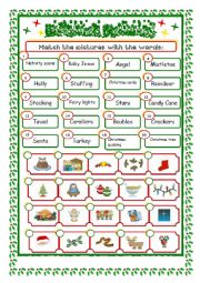 English Worksheet: *** Christmas Vocabulary***