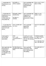 English Worksheet: Articles memory game