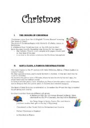 English Worksheet: Christmas