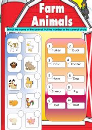 English Worksheet: Farm animal