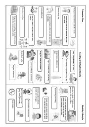 English Worksheet: Healthy Habits