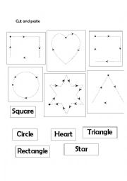 English Worksheet: shapes