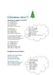 English Worksheet: christmas songs