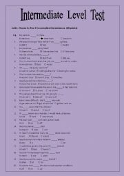 Intermediate Level Test