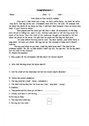 English Worksheet: reading 