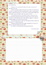 Present Perfect. A letter to Santa Clause