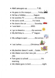 English Worksheet: Complete with PRESENT SIMPLE SENTENCES