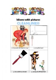 Idioms with pictures: CLEANLINESS