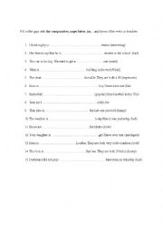 English Worksheet: Comparative & Superlative as..as