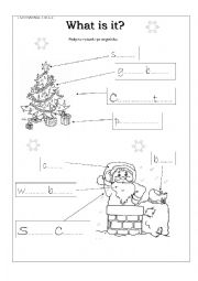 CHRISTMAS WORKSHEET