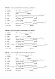 English Worksheet: Gerund Worksheet