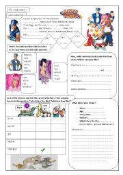 English Worksheet: description