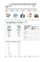 1st term 2nd exam for 9th grades