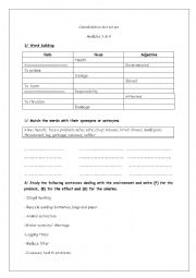 English Worksheet: consolidation activities