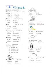 Mixed Test (The Simple Present Tense and Quantities)