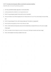 English Worksheet: video on YouTube: Pinch of poverty: Millions in EU forced to live close to breadline.