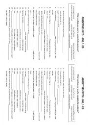 English Worksheet: -ed vs. -ing adjectives