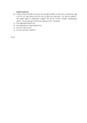 English Worksheet: Find the main idea