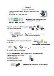 English Worksheet: ๊Unique of computer