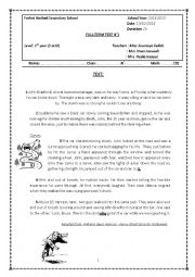 English Worksheet: 1st year full -term test nb1