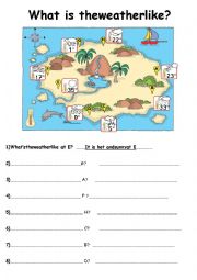 English Worksheet: WHATS THE WEATHER LIKE?