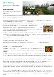 English Worksheet: Urban Farming (Listening) Link provided