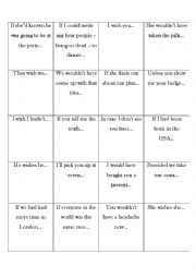 English Worksheet: Conditionals Speaking Cards