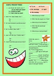 English Worksheet: Present Simple