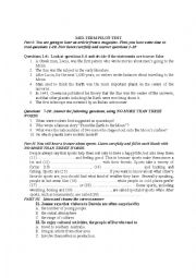 English Worksheet: Listening Test