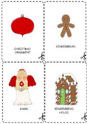 English Worksheet: Christmas flashcards