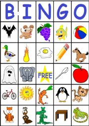 English Worksheet: Phonics BINGO