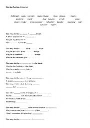 English Worksheet: She by Charles Aznavour