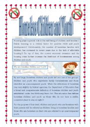 English Worksheet: street children