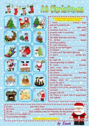 English Worksheet: At Christmas