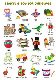 English Worksheet: I want a toy for Christmas