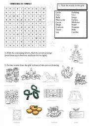 English Worksheet: Christmas is coming