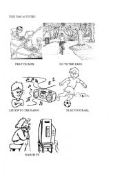 English Worksheet: Free time activities