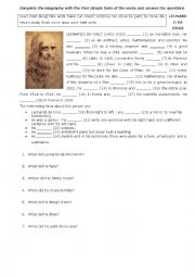 English Worksheet: Simple Past