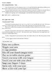 English Worksheet: Unusual sports