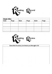 English Worksheet: book review