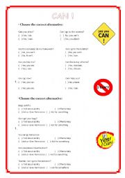 English Worksheet: Modal verb - CAN - Exercises