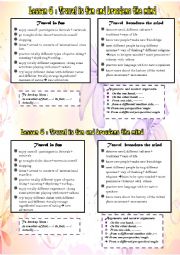 English Worksheet: writing hints on the benefits of travel: fun and broaden ones mind