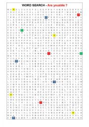 English Worksheet: Wordsearch