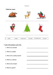 Christmas Worksheet